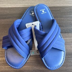 Blue strap sandals